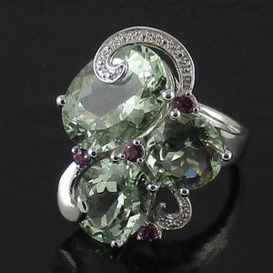 14.45ct Prasiolite European Ring